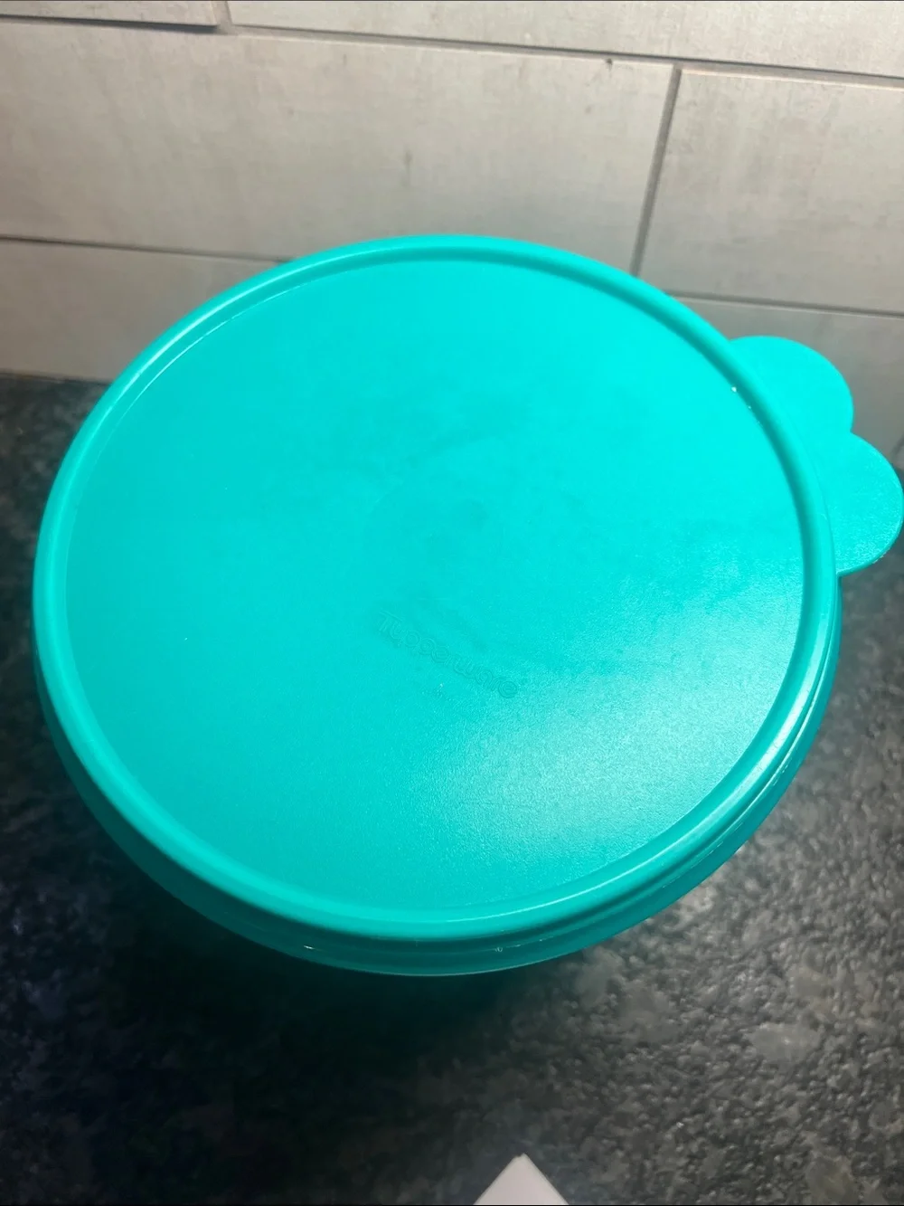 Set of 2 Wonderlier Turquoise Plastic Mixing Bowls with Lids #236. 8 cup each